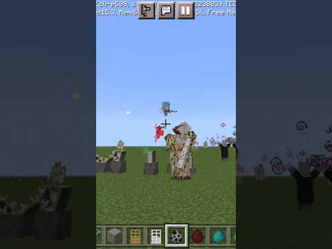 let's play - what kind of magic is this (iron golem vs mage)bara bara bere bere song#minecraft #shortvideo