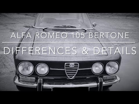 Alfa Romeo 105 Bertone GT - differences & details
