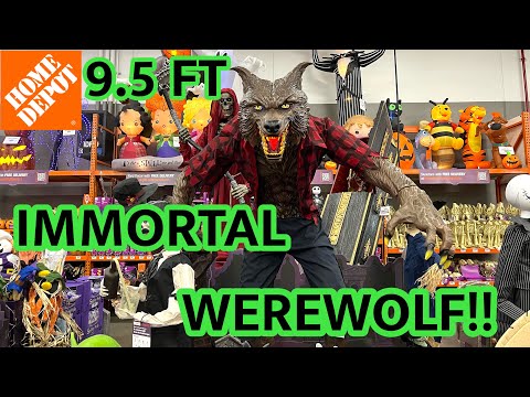 HOME DEPOT 2022 HALLOWEEN 9.5 FT IMMORTAL WEREWOLF IS HERE‼️