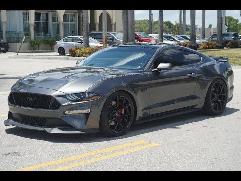 Swapping out lowering springs to coil-overs on the Stang (BC Racing)