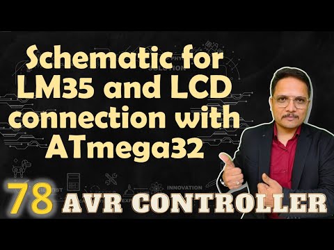 LM35 Temperature sensor and LCD connection with ATmega32