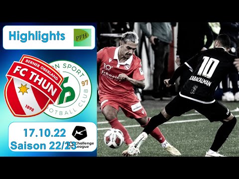 Highlights: FC Thun vs Yverdon - Sport FC (17.10.2022)