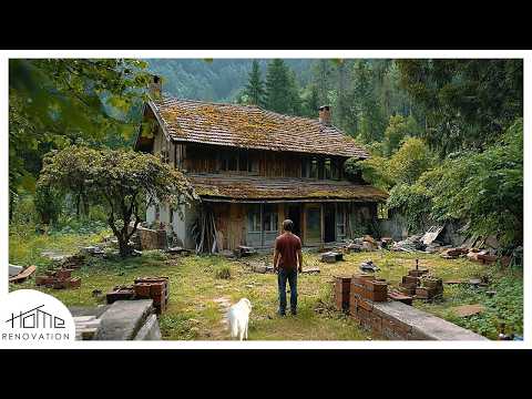 The young man revived his grandfather's abandoned house,turning the backyard into a beautiful garden