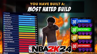 I CREATED THE MOST TOXIC '2-WAY 3 LEVEL THREAT' (LOCKDOWN/POST SCORER) IN NBA 2K24.... GAMEBREAKING!