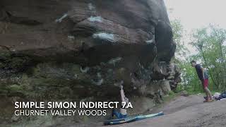 Video thumbnail of Simple Simon Indirect, 7a. Peak District