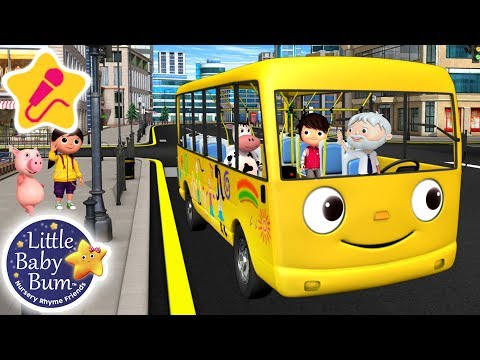 Wheels on The Bus Original | KARAOKE for Kids + More Nursery Rhymes & Kids Songs | Little Baby Bum