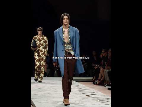 MEN'S looks from Versace ss25 #runway #model #fashion