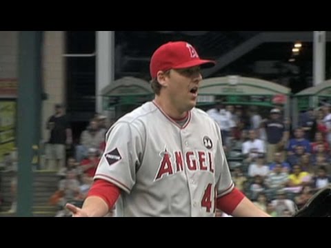 LAA@TEX: Lackey is ejected after just two pitches