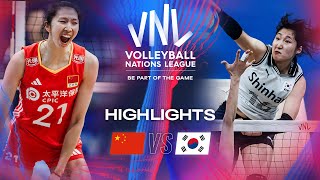 Волейбол CHN vs. KOR — Highlights | Week 1 | Women's VNL 2024