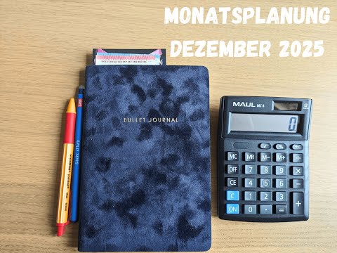 Monats-/ Budgetplanung Dezember 2025 | Das Minus muss weg | Budget als Student | Umschlagmethode 💵