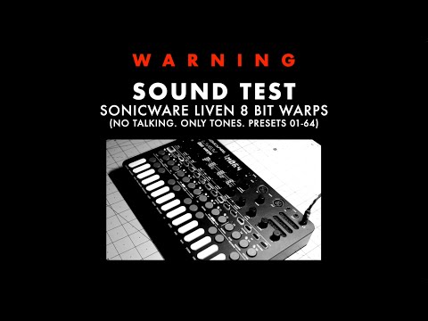 Sonicware Liven 8Bit Warps - SOUND TEST (no talking) - Synths N Stuff