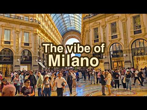 Milan Duomo Cathedral & Galleria Vittorio Emanuele II in Italy [4K Walking Tour]