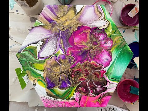 #138 Layered Bloom For Beginners, An Easy Technique With Beautiful Results. #Art #painting #fluidart