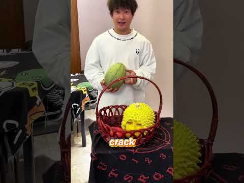 He Pretended To Be A Durian... And Almost Got Cut Open! 😱🔪🤣 #shorts #funny #comedy