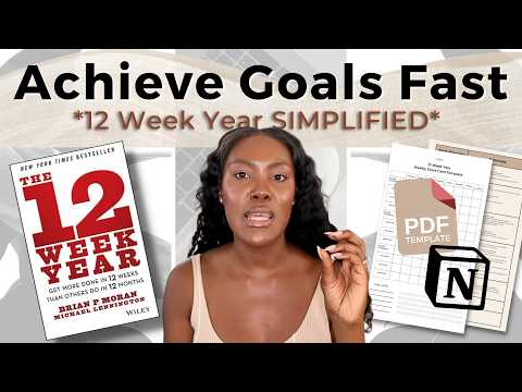 12 Week Year Template PDF + Book Summary