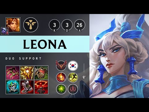 Leona Support vs Karma - KR Grandmaster Patch 25.05