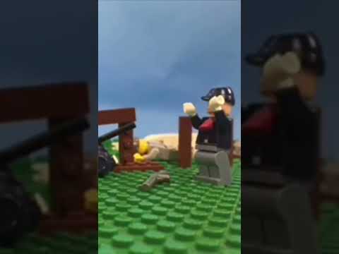 Lego Gettysburg: Confederate Cavalry charge against Union Skirmish Line