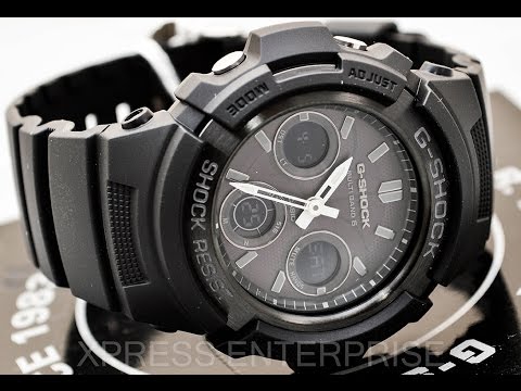Casio GSHOCK AWGM100B-1A REVIEW | How To Set Time | LIGHT DISPLAY