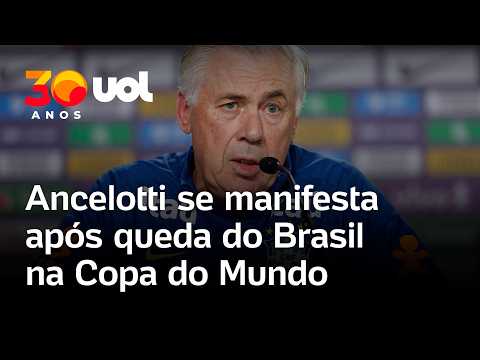 Ancelotti se manifesta um dia após eliminação do Brasil para a Noruega na Copa: ‘A dor é grande’