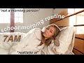 7AM SCHOOL MORNING ROUTINE *realistic* | day in my life