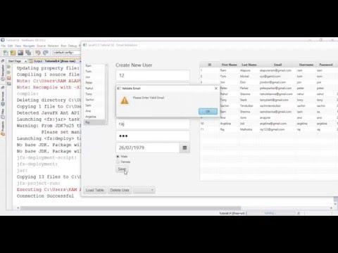 JavaFX 8 Tutorial 36 - Email Validation