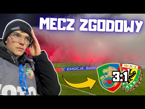 ŚLĄSK ROZBITY W MECZU ZGODY! Show kibiców, Miedzianka górą, dramatyczna obrona gości! VLOG