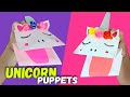 Sleepy Unicorns Hand Puppets Paper Hand Puppet
