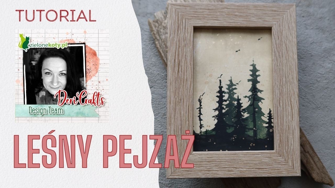 Leśny pejzaż, czyli robimy stemple | DeriCrafts