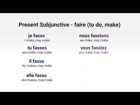 What Is the Present Subjunctive of avoir to have in French