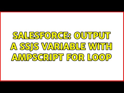 Salesforce: Output a SSJS variable with Ampscript for loop