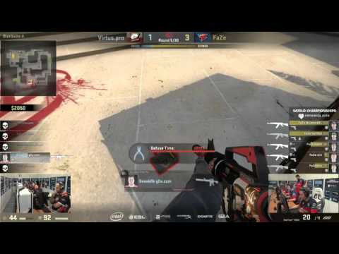 Snax ninja 1vs5 VP vs FaZe IEM Katowice 2016