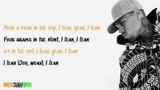 Chris Brown - I Lean (feat. HoodyBaby &amp; Tracy T) [LYRIC VIDEO]
