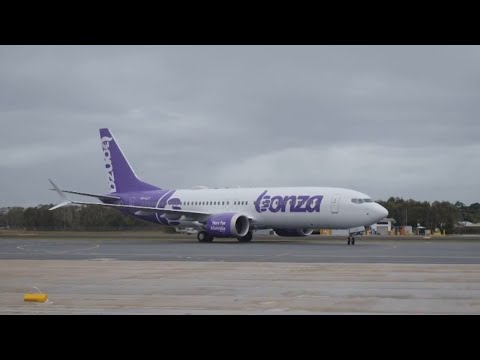 Bonza Airline takes to the skies for the first time