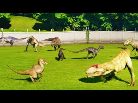 NEW ALL CARNIVORES BATTLE ROYALE!!! (JURASSIC WORLD EVOLUTION)