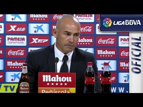 Press Conference Jémez after Villarreal CF (4-0) Rayo Vallecano - HD