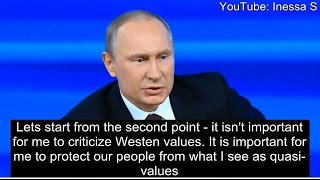 Putin: the West has no morals