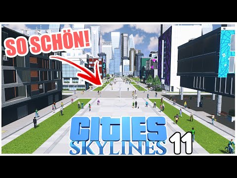 Fußgängerzone einbauen | Cities Skylines LIMIT 11 | 4k/60fps #citiesskylines