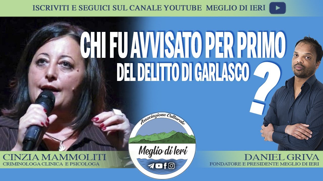 Chi fu avvisato per primo del delitto di Garlasco? - CINZIA MAMMOLITI - Criminologa