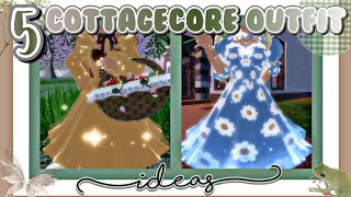 5 Cottagecore Outfit Ideas 🌼🌿 | Royale High Roblox