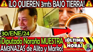 LO QUIEREN 3 METROS BAJO TIERRA ¡ Noroña muestra AM3NAZAS de Alito y Marko !