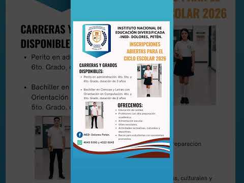 Inscripciones Abiertas para el ciclo escolar 2026