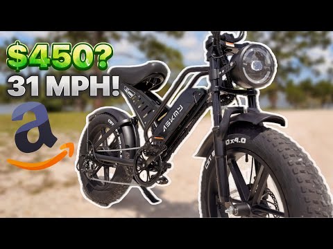Askmy Electric Bike Fat Tire, 20" 4.0" 750W Continuous / 1000W Max, 48V 15ah Removable Battery, 50-60+ Miles Range,UL2849 Certified video review thumbnail