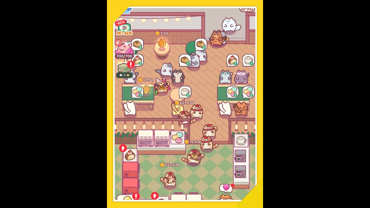 Level Up From Desert Bakery to American Diner - Cat Snack Bar -