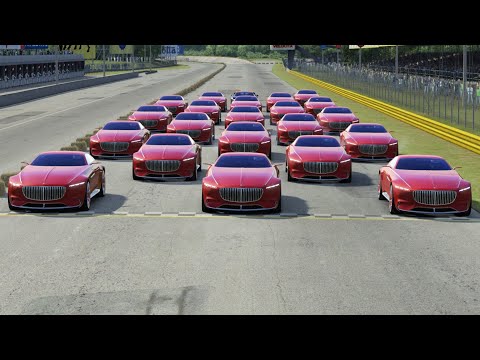 Bugatti Chiron Super Sport 300+ vs Vision Mercedes-Maybach 6 Concept at Monza Full Course