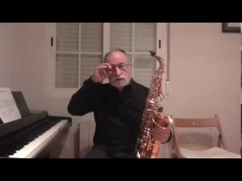 Saxo. Arpegios sobre notas tonales de "Do M".  Prof. Joaquín Blasco Pagán.