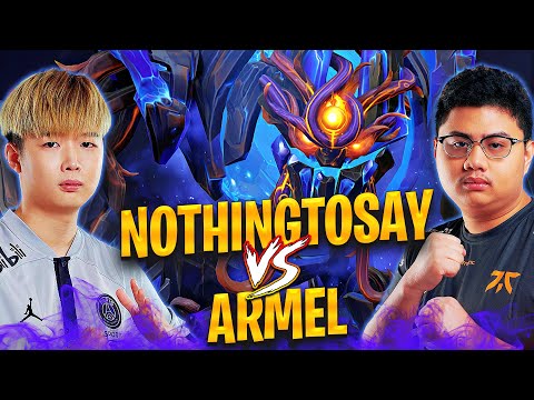 LGD Nothingtosay with Tiny meet Armel Puck on mid lane | The game turned into real massacre!
