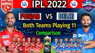 IPL 2022 | Punjab kings vs Delhi Capitals Playing 11 Comparison | PBKS vs DC Paying 11