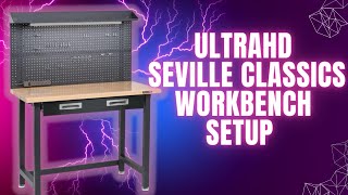 Office Workbench Setup | Seville Classics UltraHD Workbench