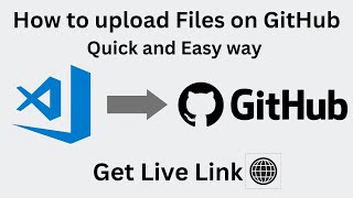 How to upload files to Github & get live link | Quick and Easy way