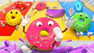 Download lagu Colors Song - Ten Little Donuts | Fun Sing Along Song | Kids Cartoon | Kids Song | BabyBus mp3